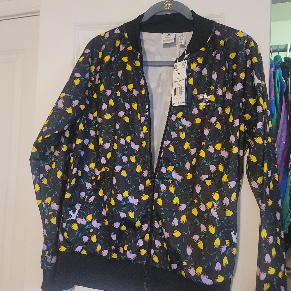 3pc Bundle Adidas Originals Bellista AOP Track Jacket, Skirt & Dress Ret: $163 - Picture 9 of 16